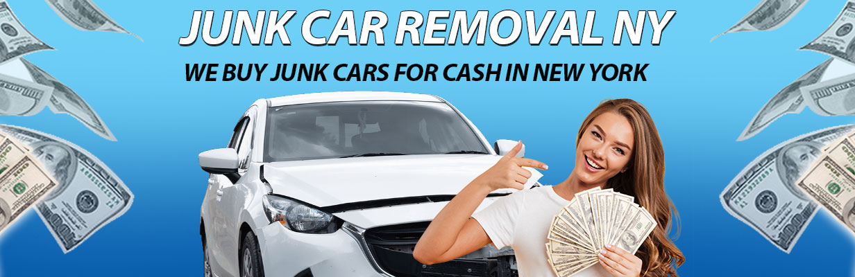 showing junk-car-removal-new-york.com header with logo and vehicle lineup